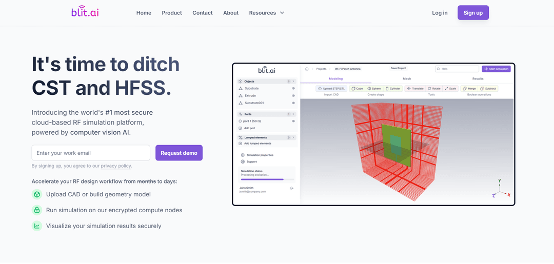 blit.ai RF Simulation Platform