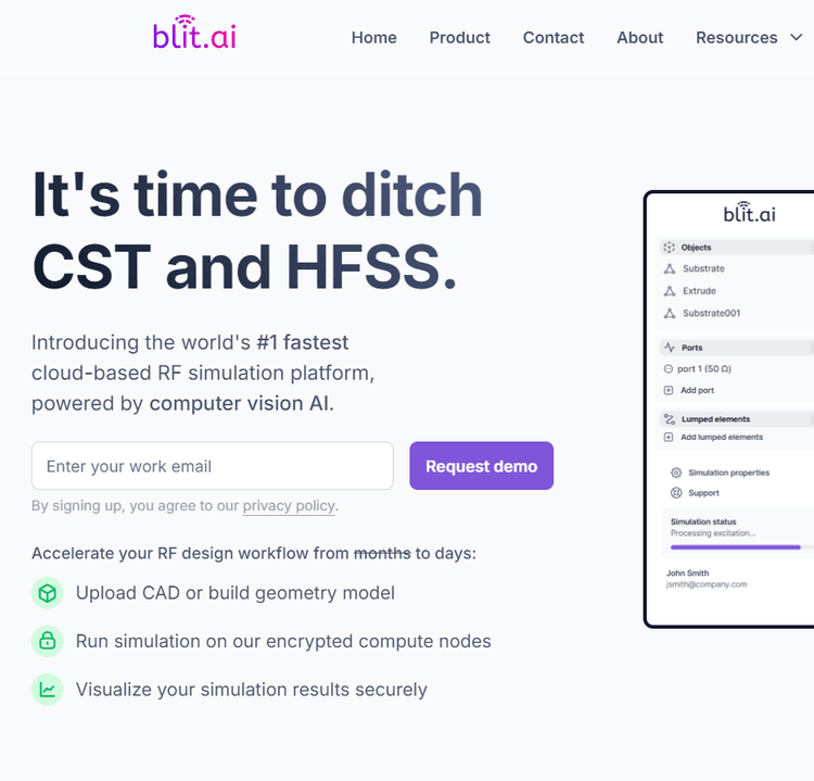 blit.ai RF Simulation Platform